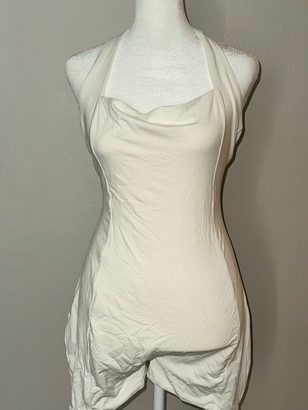 Oh Polly Cream Halter Cowl Neck Camisole